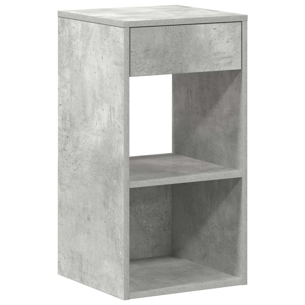Noćni ormarići s ladicom 2 kom beton sivi 35x34x66,5 cm