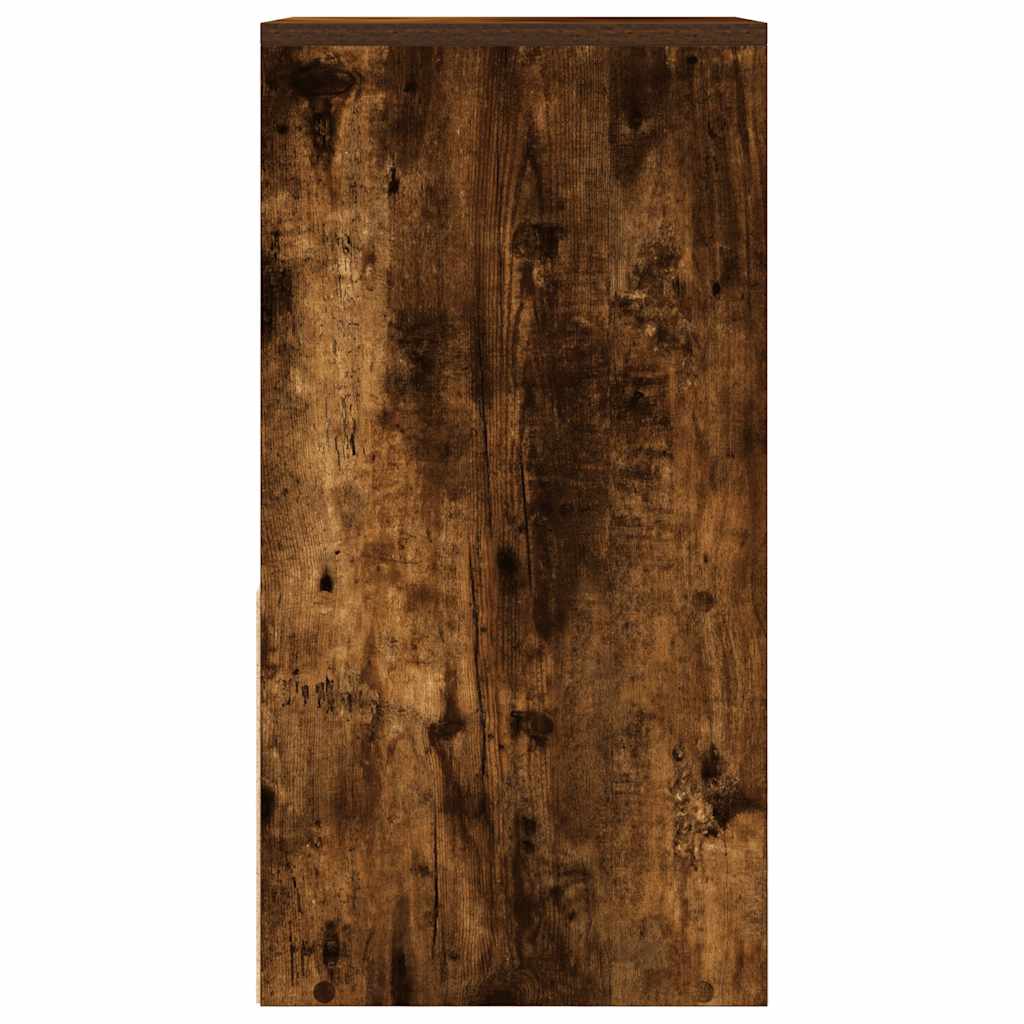 Noćni ormarići s ladicom 2 kom dimljeni hrast 35x34x66,5 cm