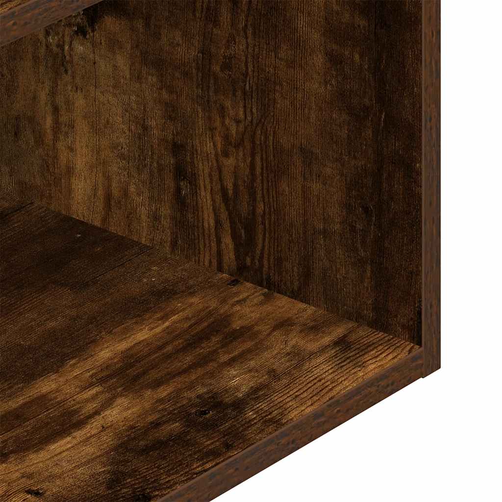 Noćni ormarići s ladicom 2 kom dimljeni hrast 35x34x66,5 cm