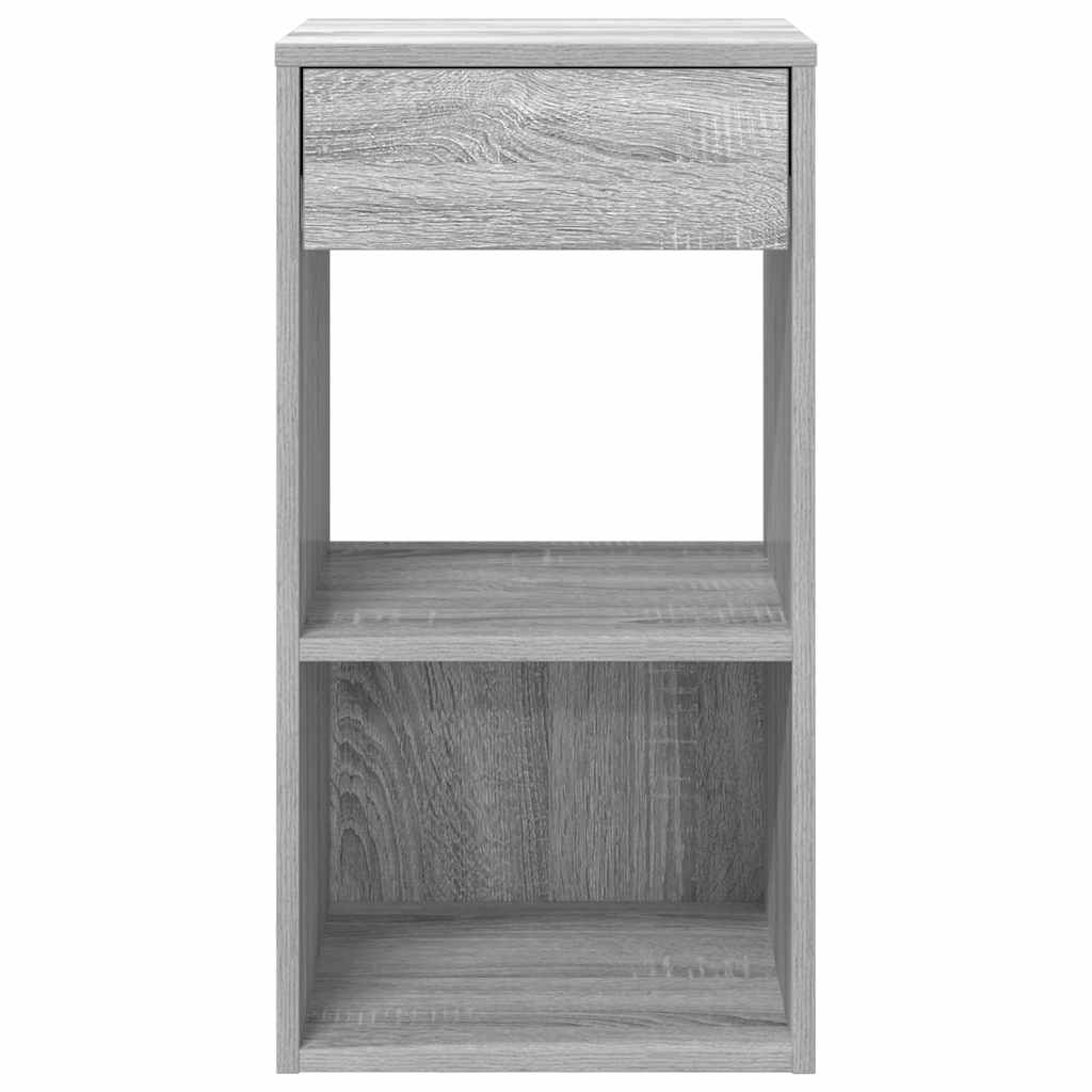 Noćni ormarići s ladicom 2 kom siva sonoma 35x34x66,5 cm