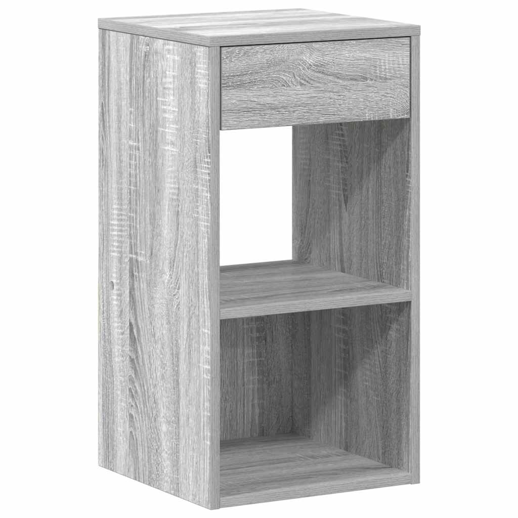 Noćni ormarići s ladicom 2 kom siva sonoma 35x34x66,5 cm