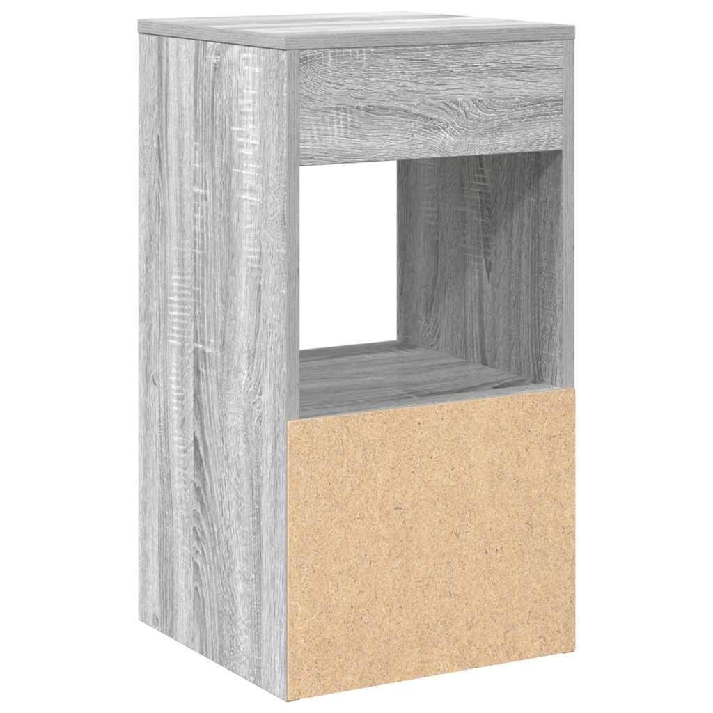 Noćni ormarići s ladicom 2 kom siva sonoma 35x34x66,5 cm