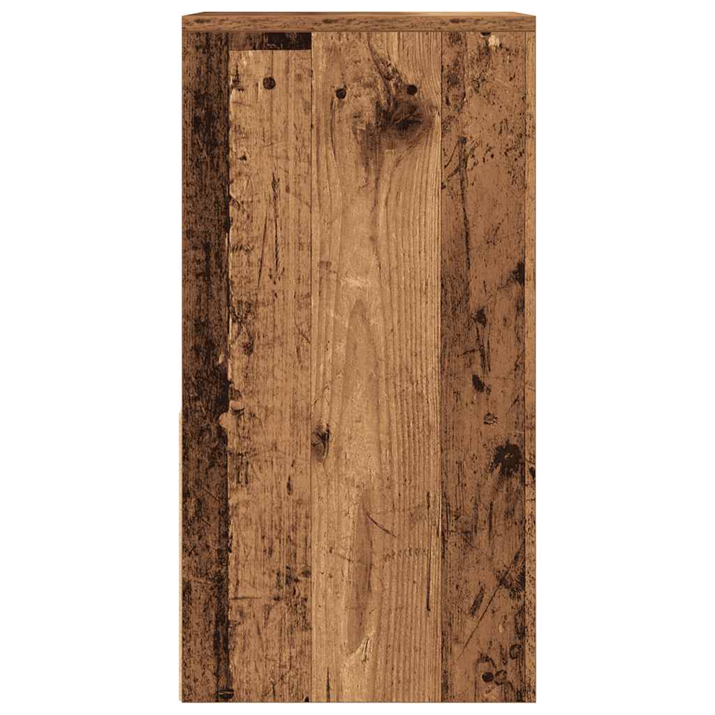 Noćni ormarići s ladicom 2 kom staro drvo 35x34x66,5 cm