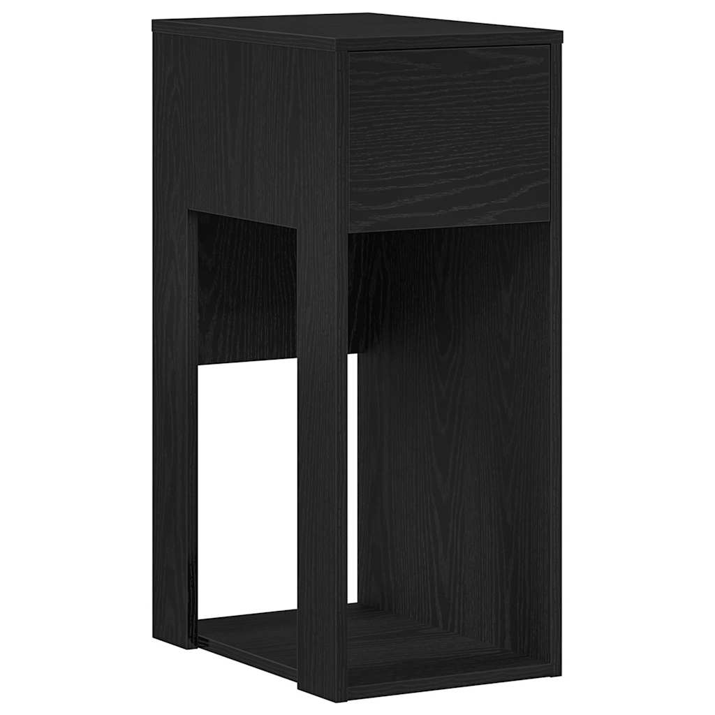 Tower stalak za računalo s ladicom crni 30x44x74 cm