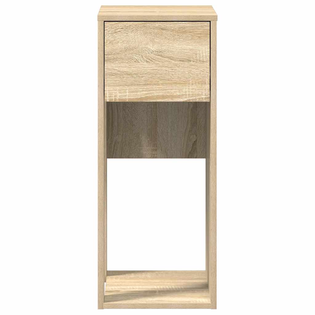 Tower stalak za računalo s ladicom boja hrasta 30x44x74 cm
