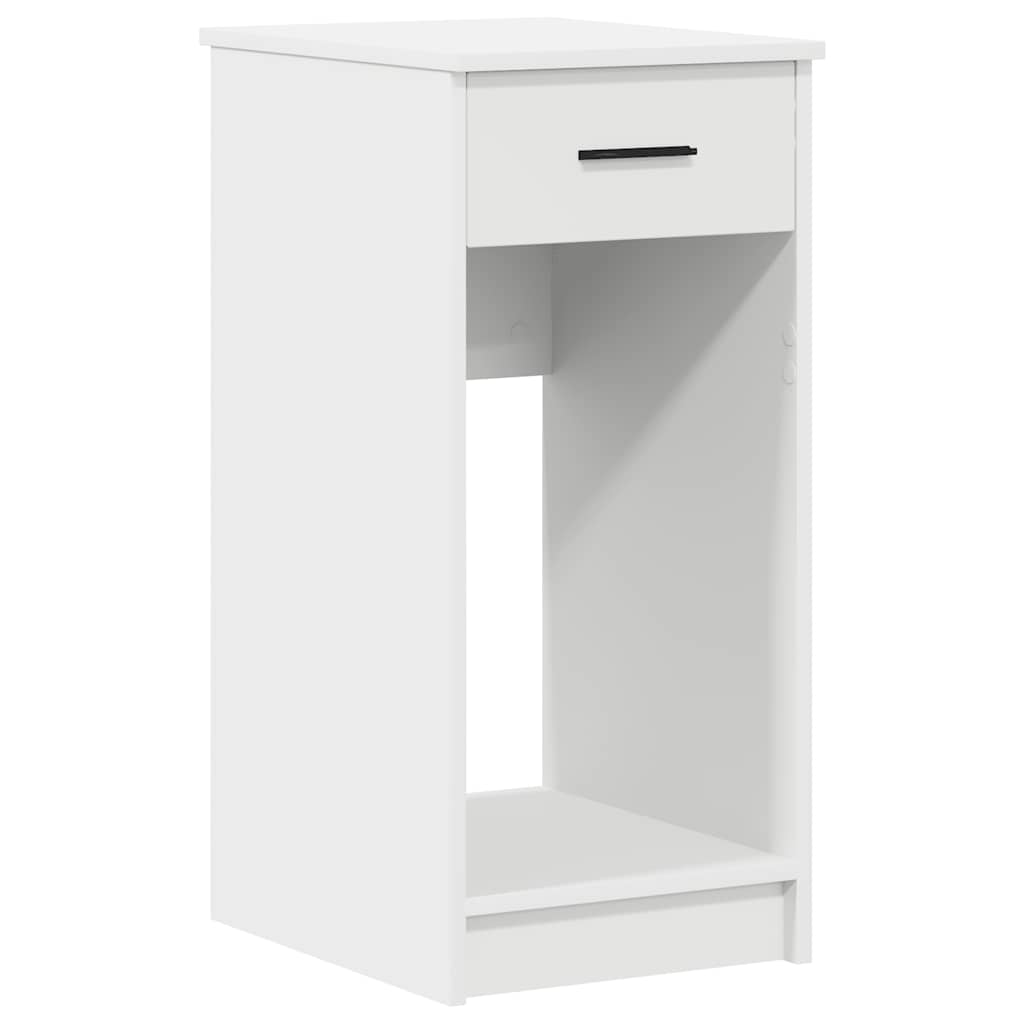 Tower stalak za računalo s ladicom bijeli 35x45x77 cm