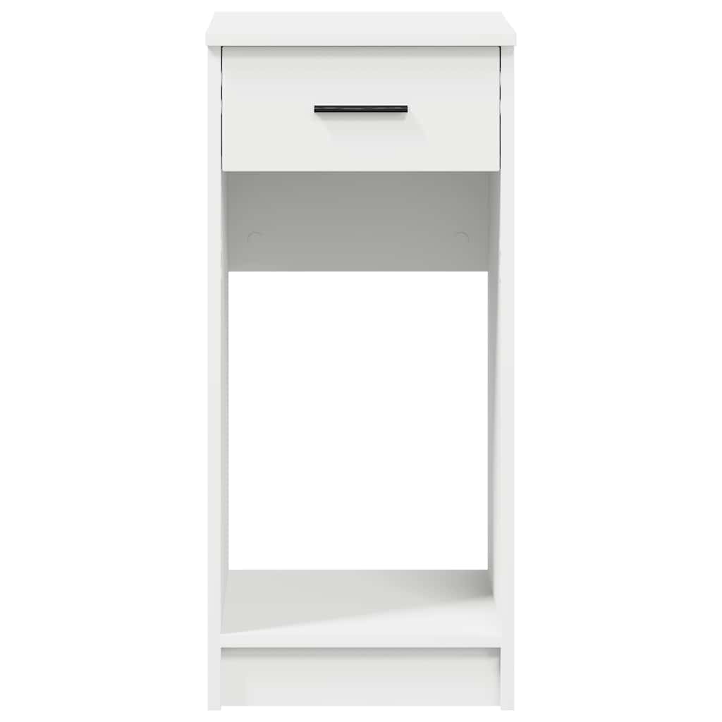 Tower stalak za računalo s ladicom bijeli 35x45x77 cm