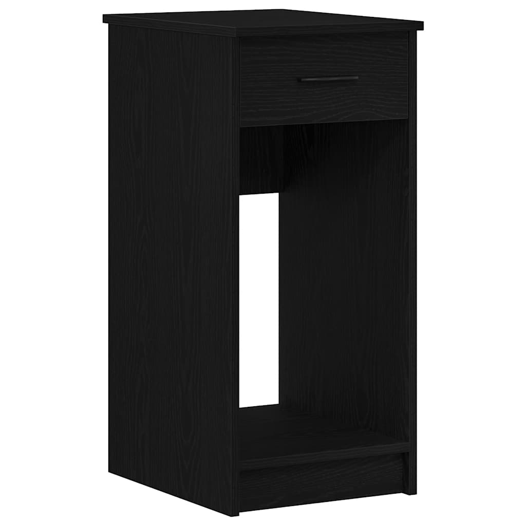 Tower stalak za računalo s ladicom crni 35x45x77 cm