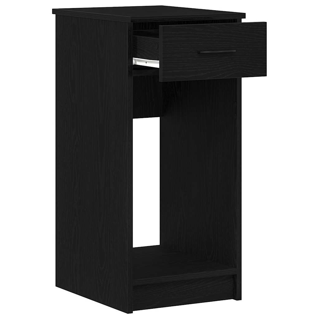 Tower stalak za računalo s ladicom crni 35x45x77 cm
