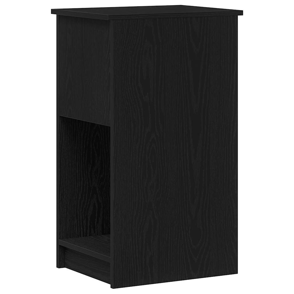 Tower stalak za računalo s ladicom crni 35x45x77 cm