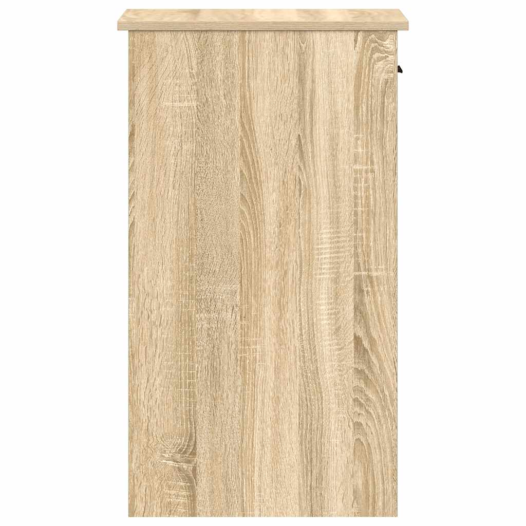 Tower stalak za računalo s ladicom boja hrasta 35x45x77 cm