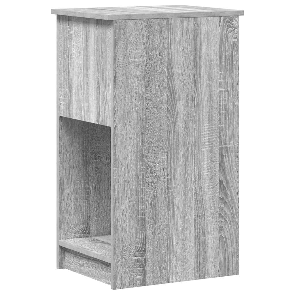Tower stalak za računalo s ladicom boja sivog hrasta 35x45x77cm