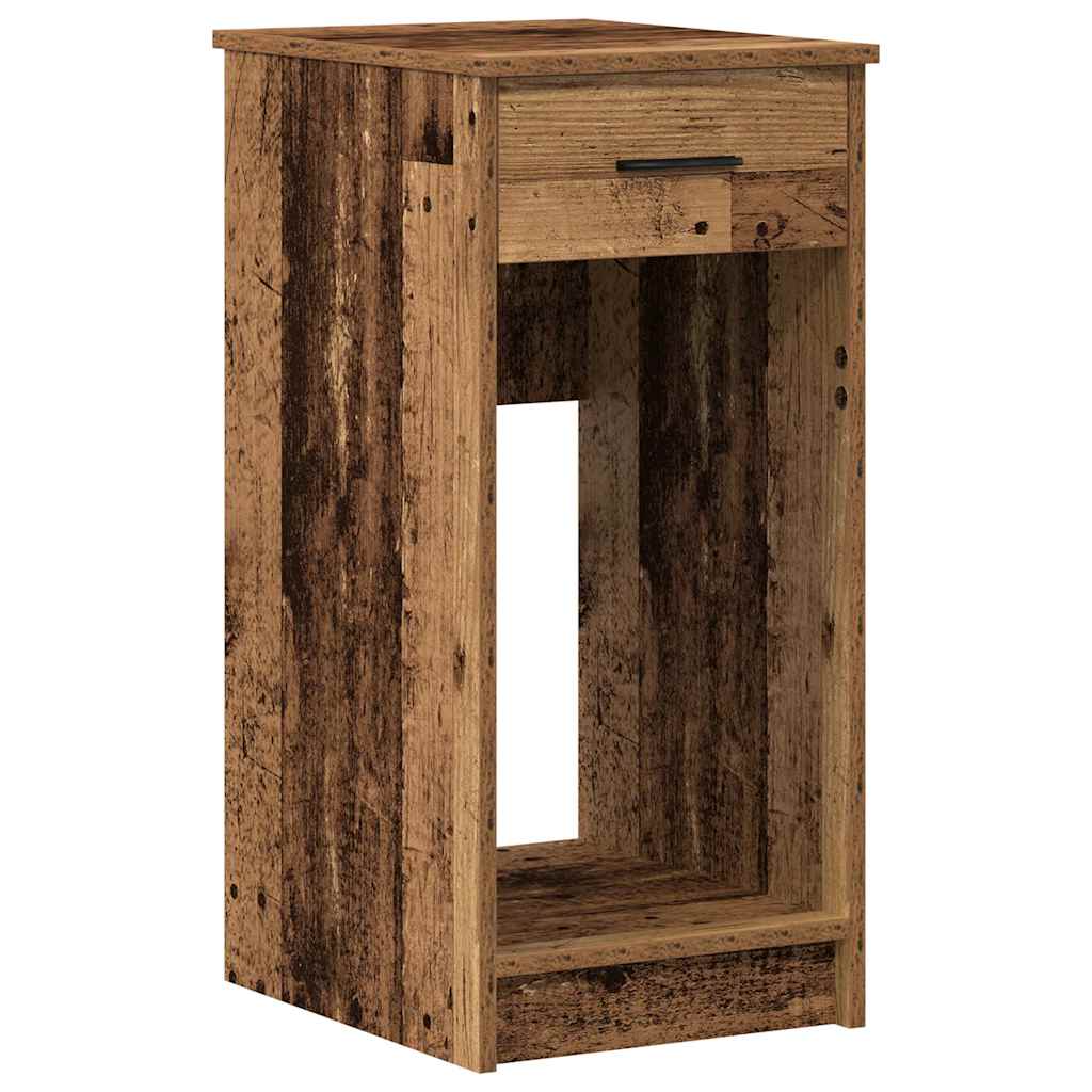 Tower stalak za računalo s ladicom boja staro drvo 35x45x77 cm