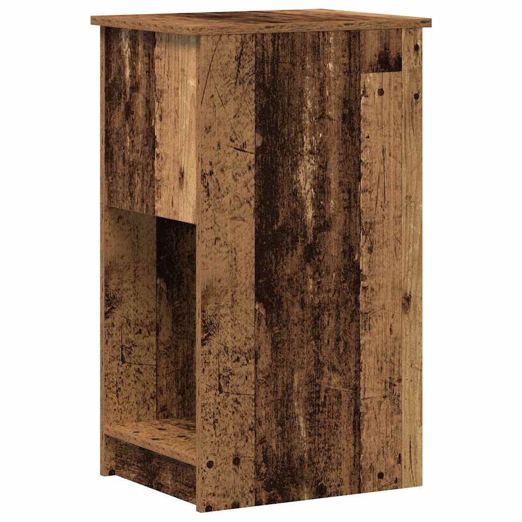 Tower stalak za računalo s ladicom boja staro drvo 35x45x77 cm