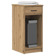 Tower stalak za računalo s ladicom boja hrasta 35x45x77 cm