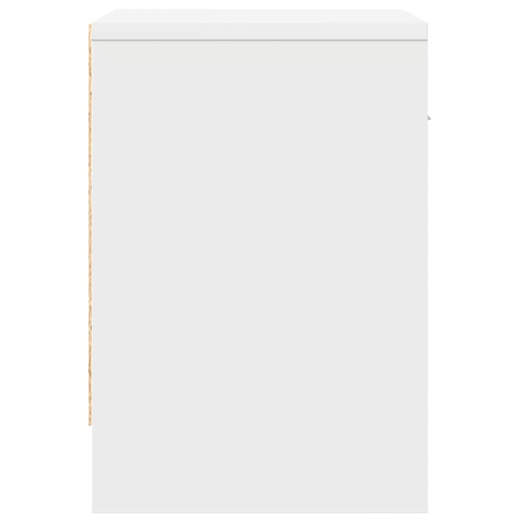 Noćni ormarići 2 kom s ladicama bijeli 39x28x41 cm