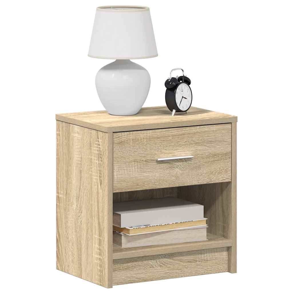 Noćni ormarići 2 kom s ladicama Sonoma hrast 39x28x41 cm