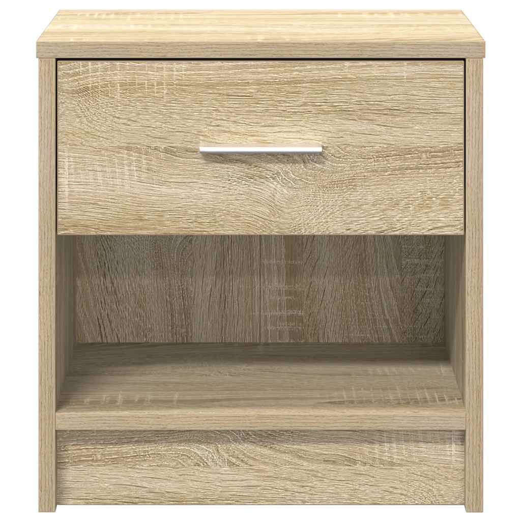 Noćni ormarići 2 kom s ladicama Sonoma hrast 39x28x41 cm