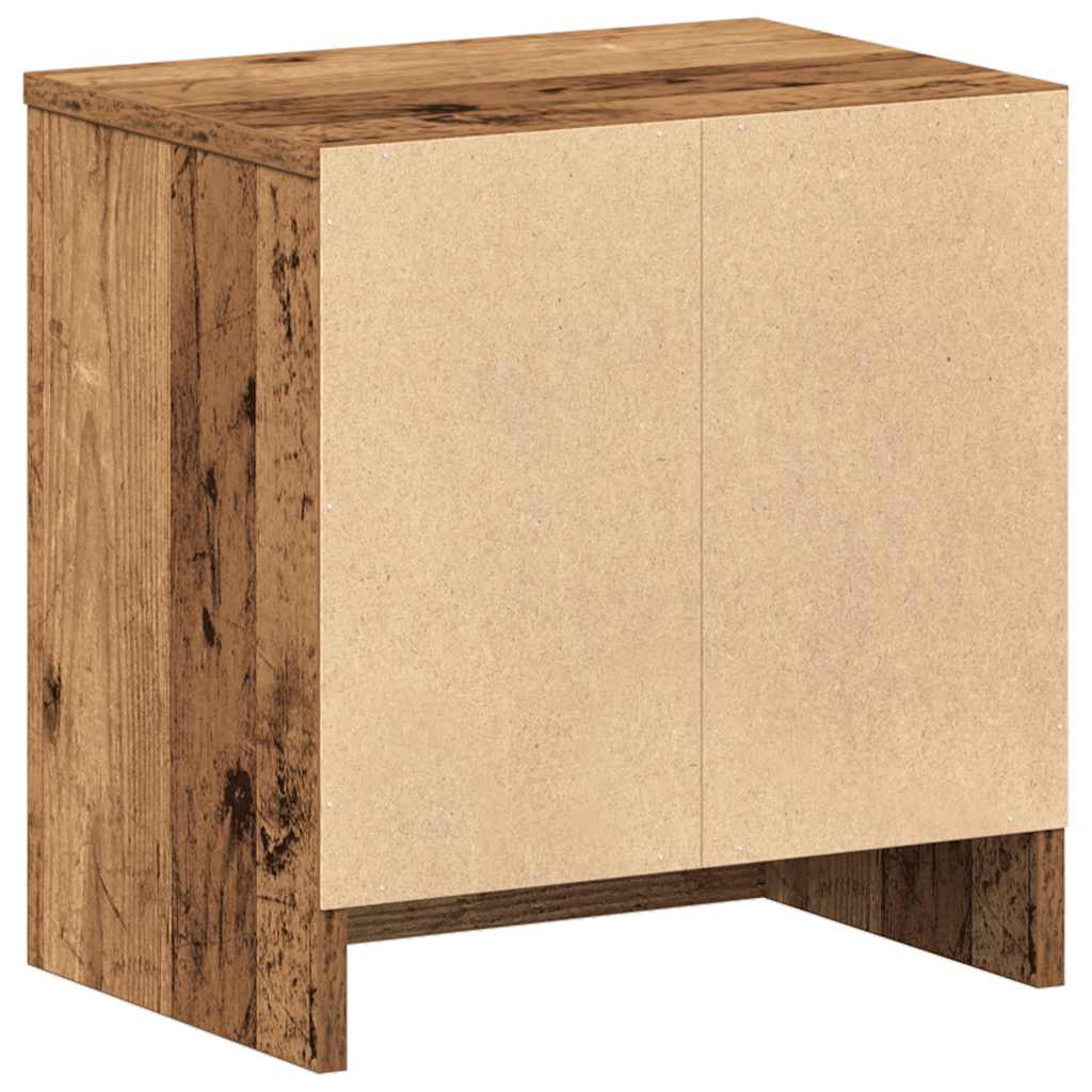 Noćni ormarići 2 kom s ladicama staro drvo 39x28x41 cm
