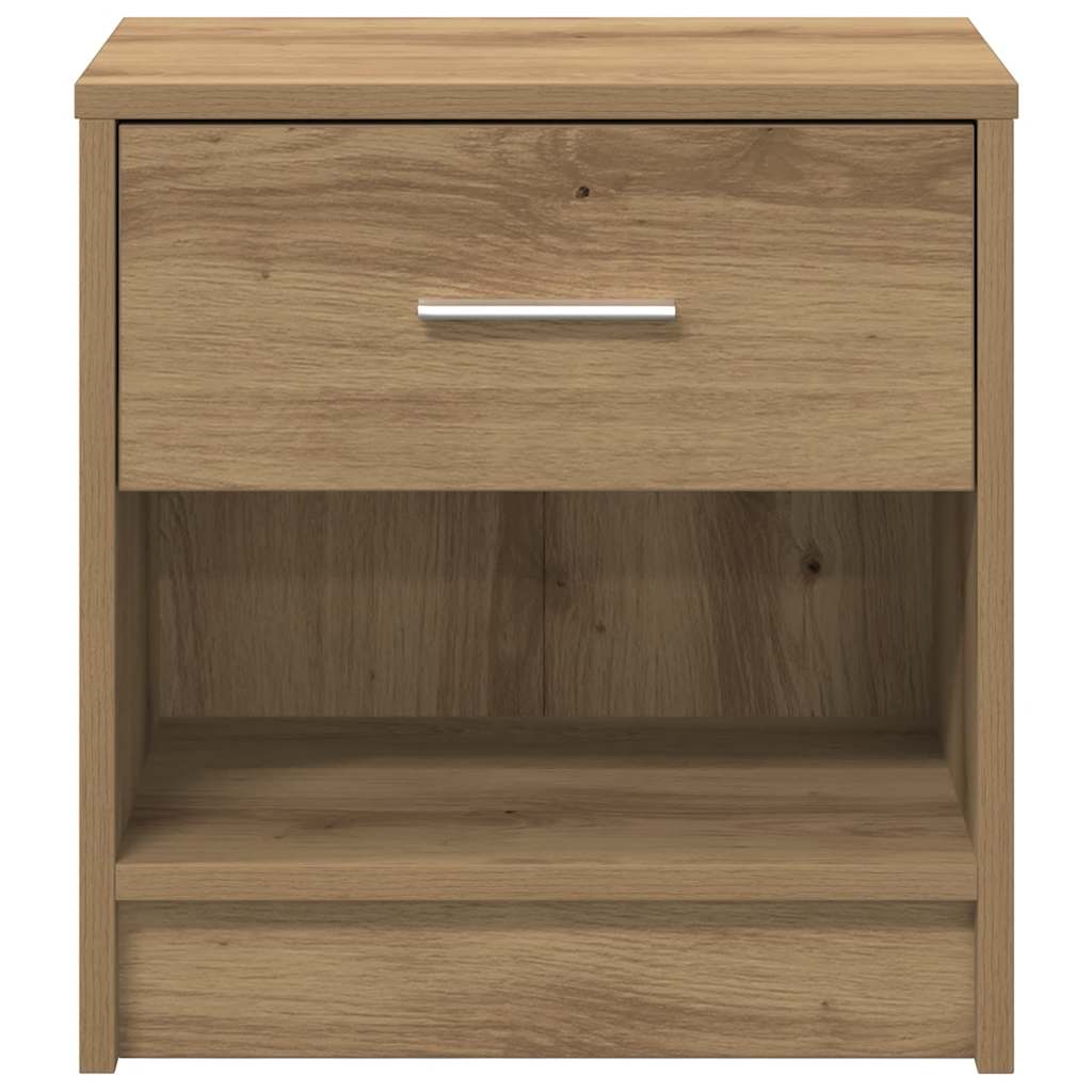 Noćni ormarići 2 kom s ladicama Artisan hrast 39x28x41 cm