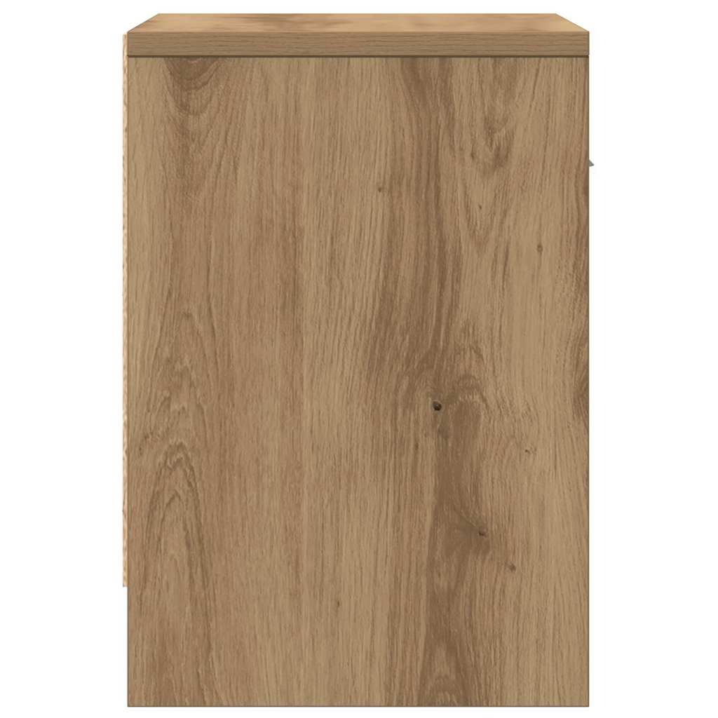 Noćni ormarići 2 kom s ladicama Artisan hrast 39x28x41 cm