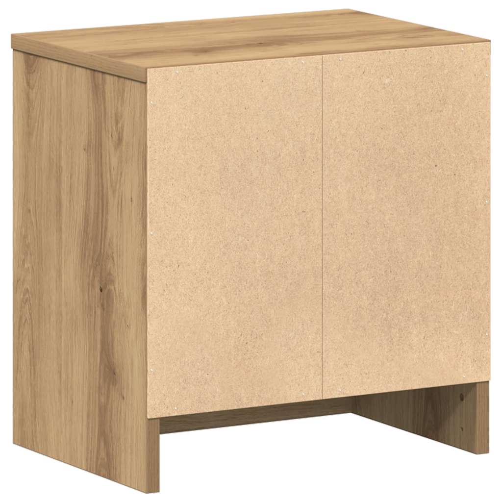Noćni ormarići 2 kom s ladicama Artisan hrast 39x28x41 cm