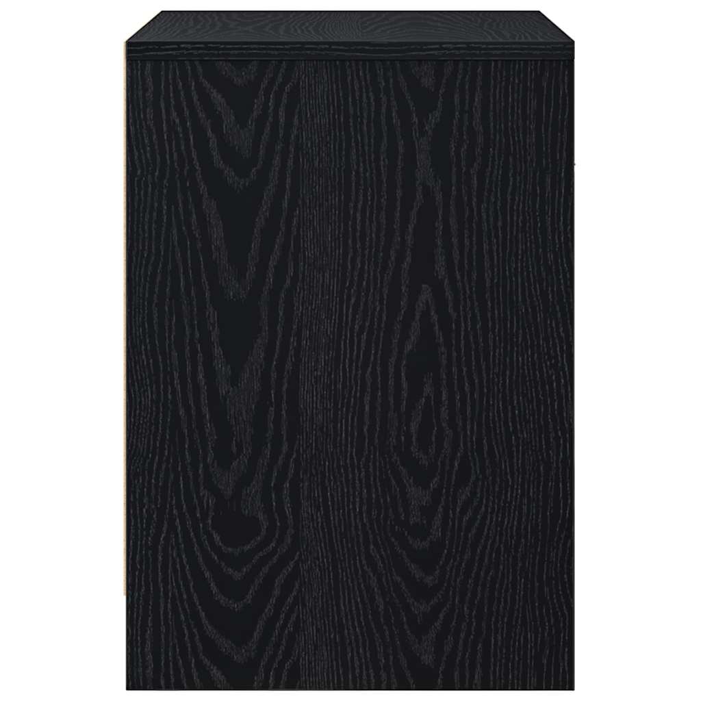 Noćni ormarići 2 kom s ladicama crni 40x34x50 cm