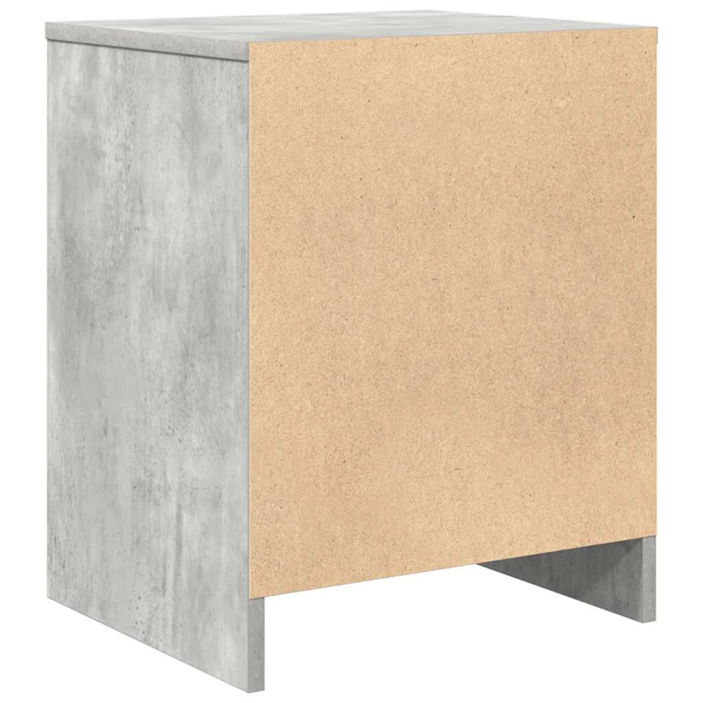Noćni ormarići 2 kom s ladicama betonsko-sive boje 40x34x50 cm