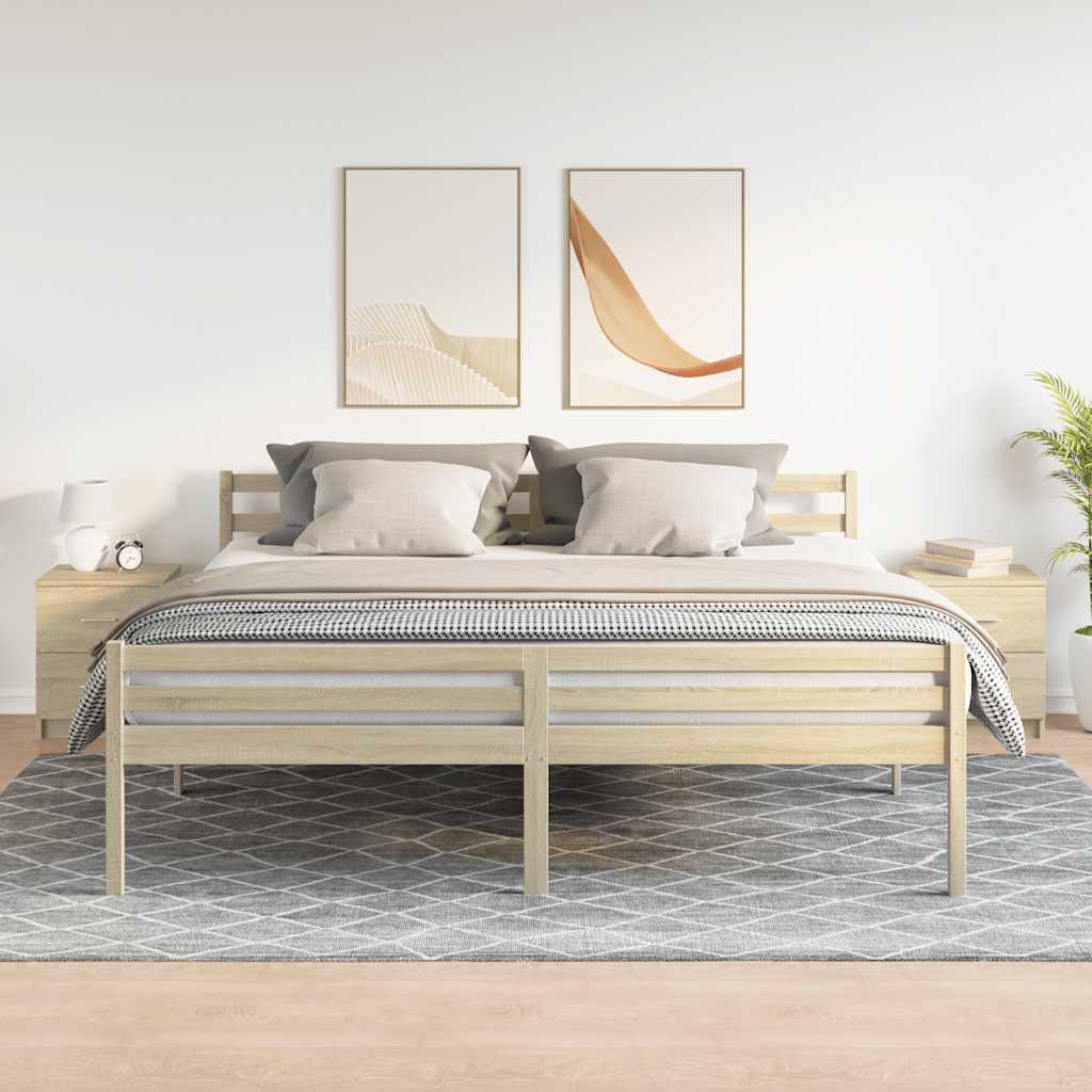 Noćni ormarići 2 kom s 2 ladice Sonoma hrast 40x36x50 cm