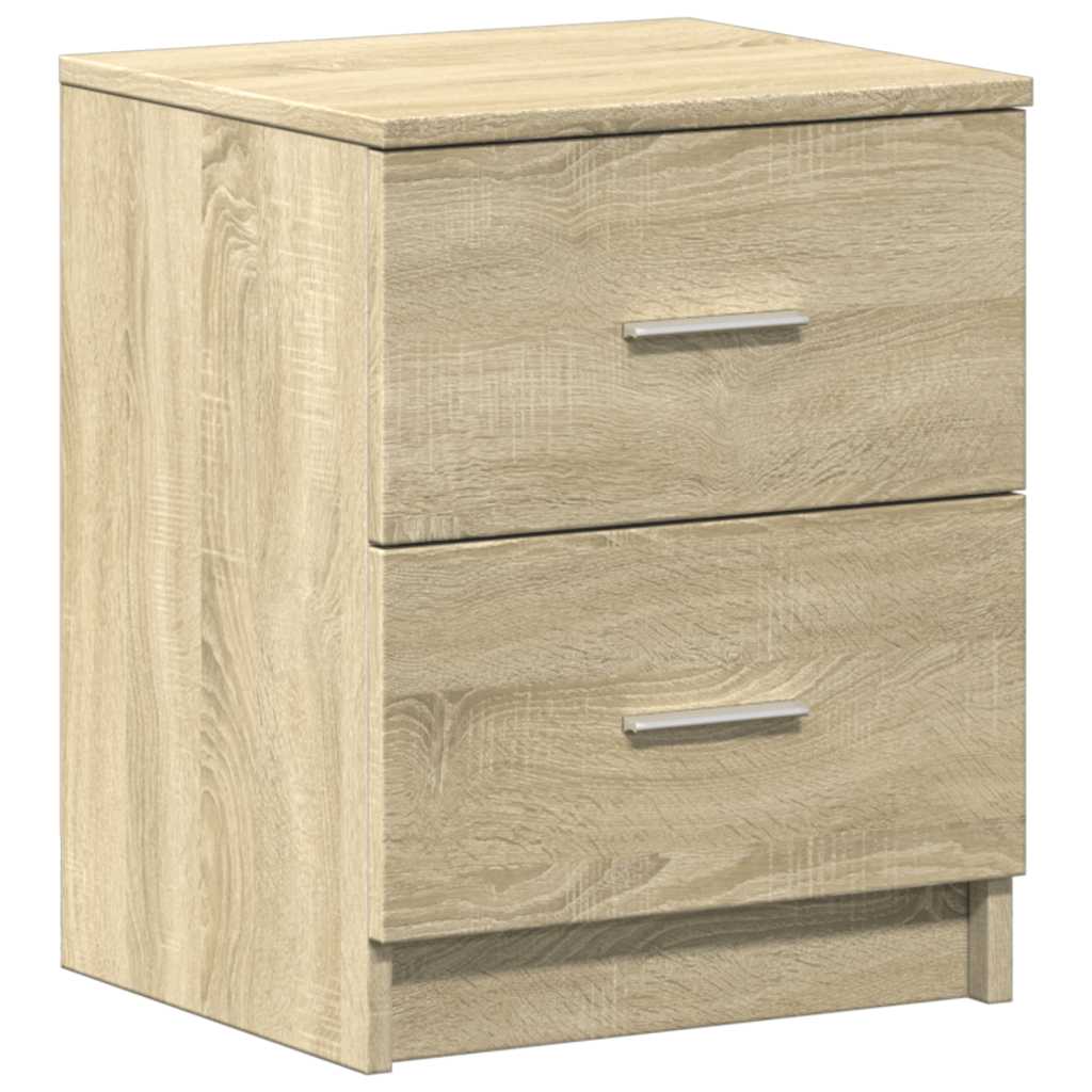 Noćni ormarići 2 kom s 2 ladice Sonoma hrast 40x36x50 cm