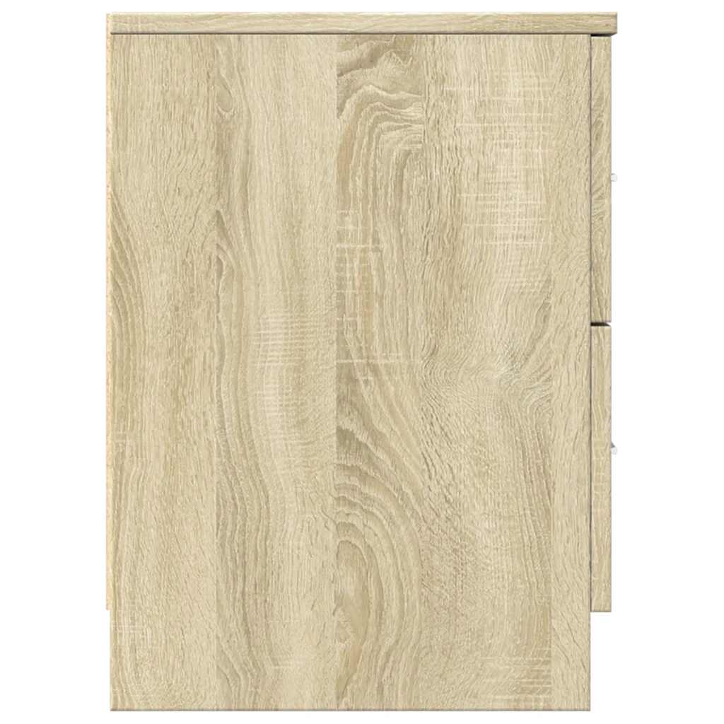 Noćni ormarići 2 kom s 2 ladice Sonoma hrast 40x36x50 cm