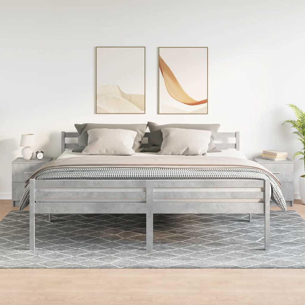 Noćni ormarići 2 kom s 2 ladice betonsko sive boje 40x36x50 cm