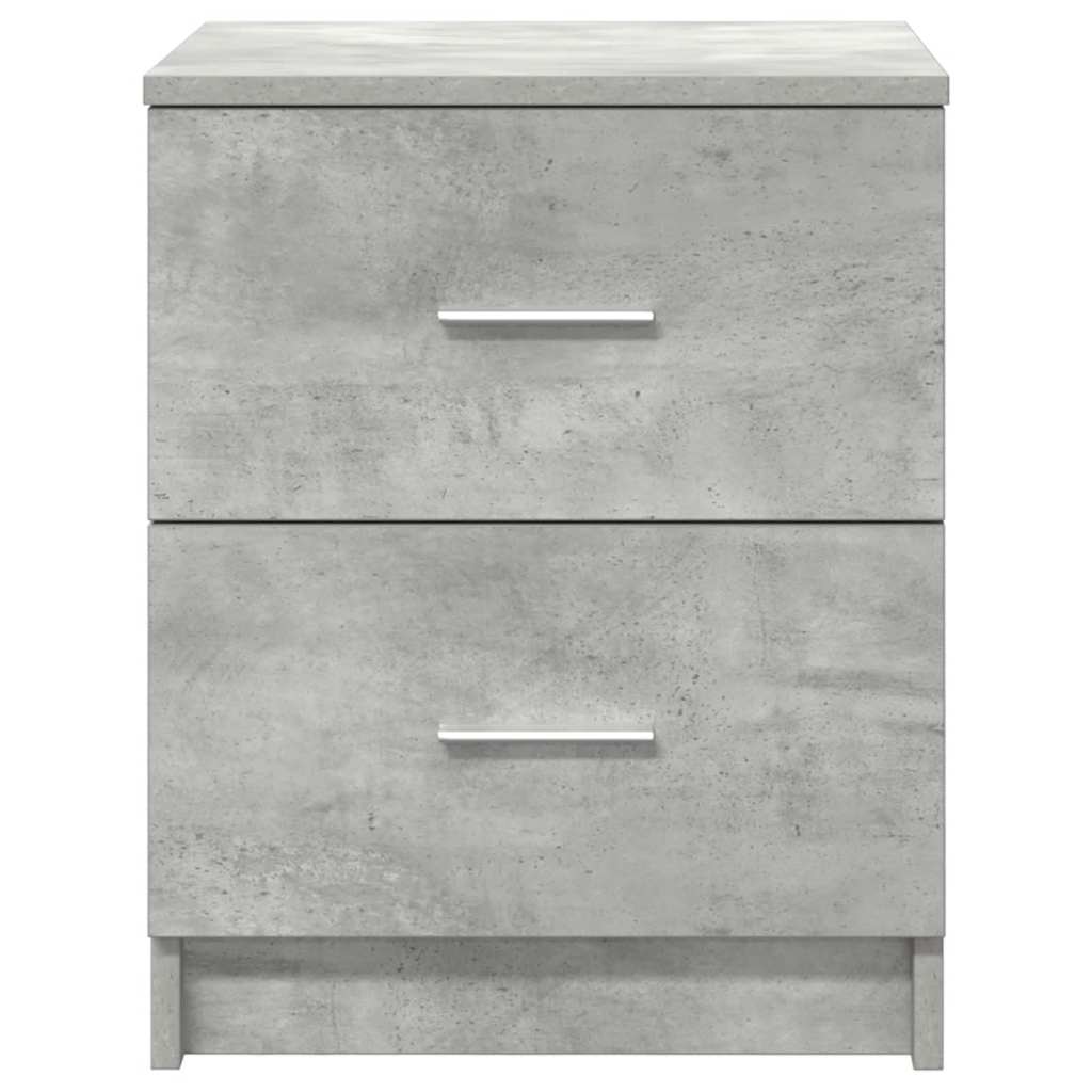 Noćni ormarići 2 kom s 2 ladice betonsko sive boje 40x36x50 cm