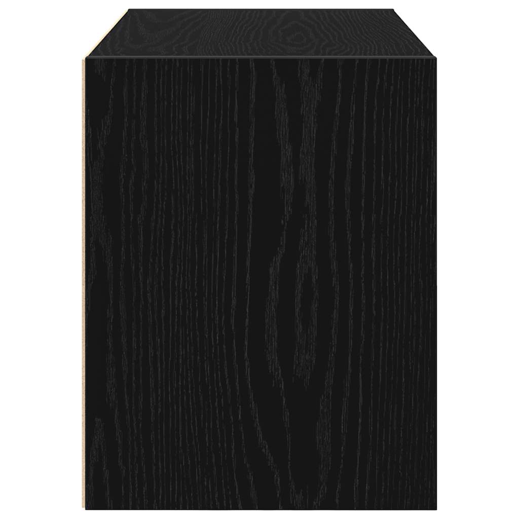 Ormarić s 2 ladice crni hrast 60x31x40 cm konstruirano drvo