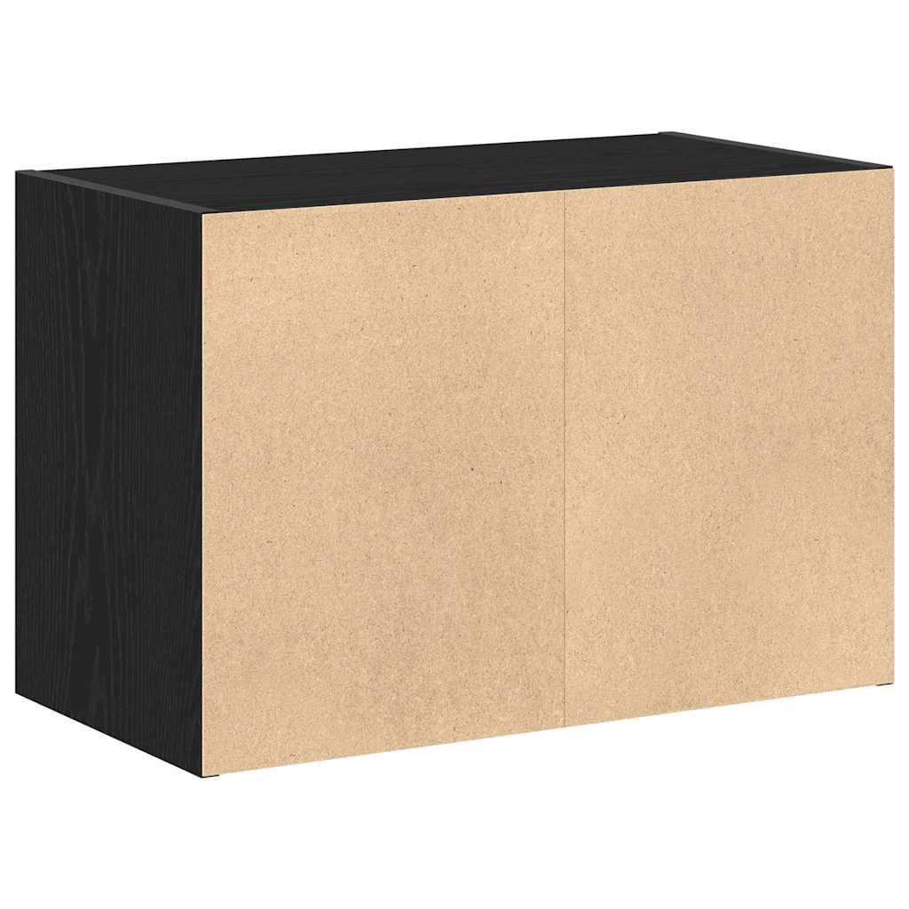 Ormarić s 2 ladice crni hrast 60x31x40 cm konstruirano drvo