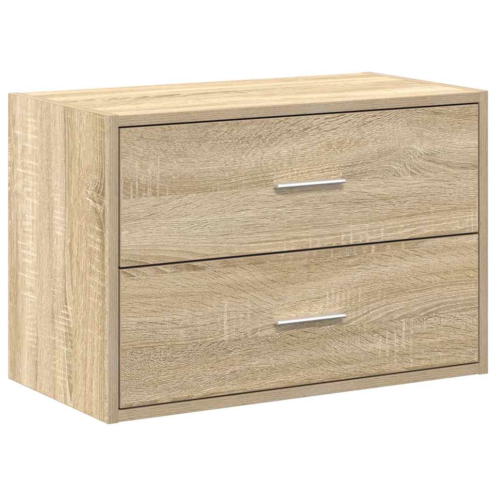 Ormarić s 2 ladice boja hrast 60x31x40 cm konstruirano drvo
