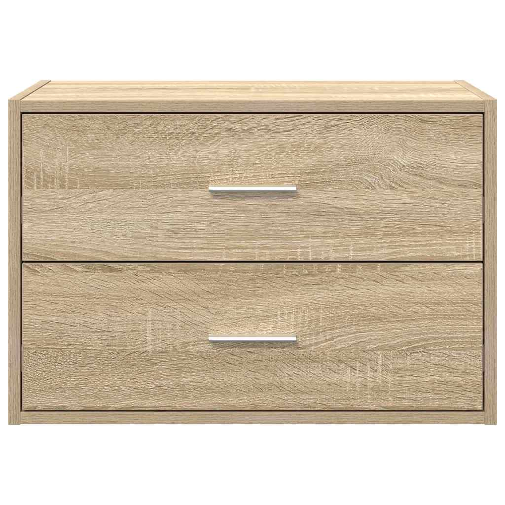 Ormarić s 2 ladice boja hrast 60x31x40 cm konstruirano drvo