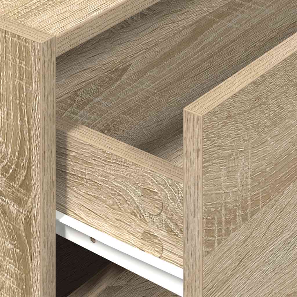 Ormarić s 2 ladice boja hrast 60x31x40 cm konstruirano drvo