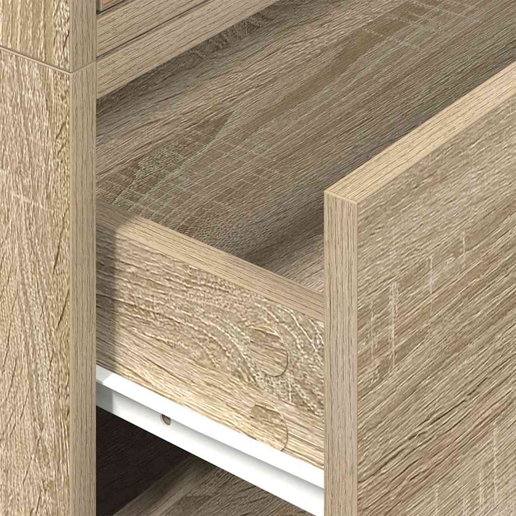 Ormari s 2 ladice 2 kom boja hrast 60x31x40cm konstruirano drvo