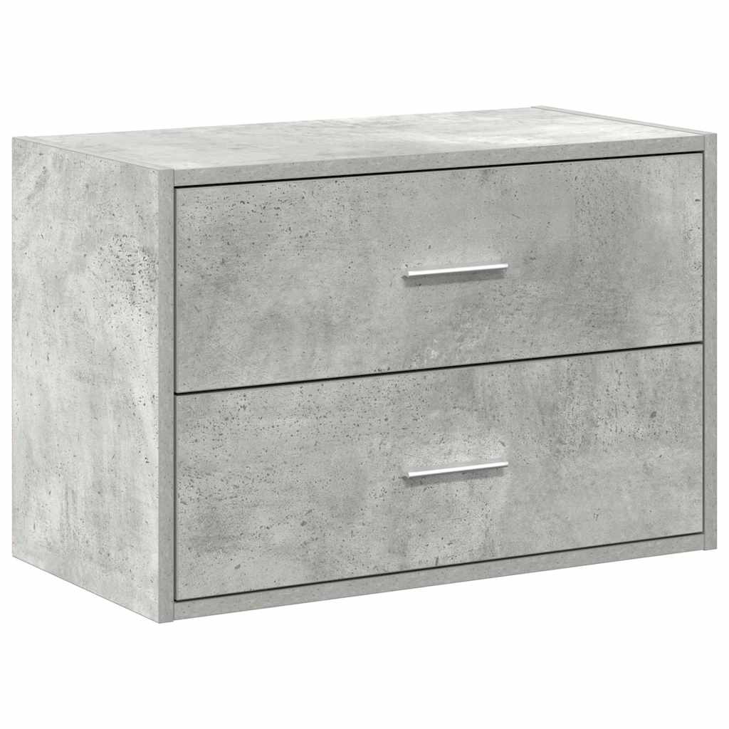 Ormarić s 2 ladice boja hrast 60x31x40 cm konstruirano drvo