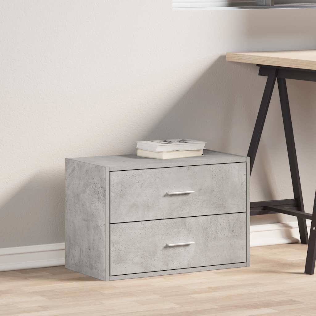 Ormarić s 2 ladice boja hrast 60x31x40 cm konstruirano drvo