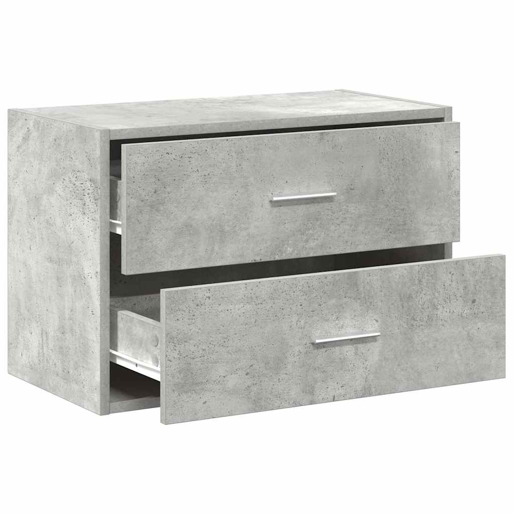 Ormarić s 2 ladice boja hrast 60x31x40 cm konstruirano drvo