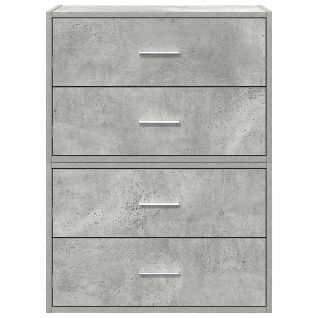 Ormari s 2 ladice 2 kom boja hrast 60x31x40cm konstruirano drvo