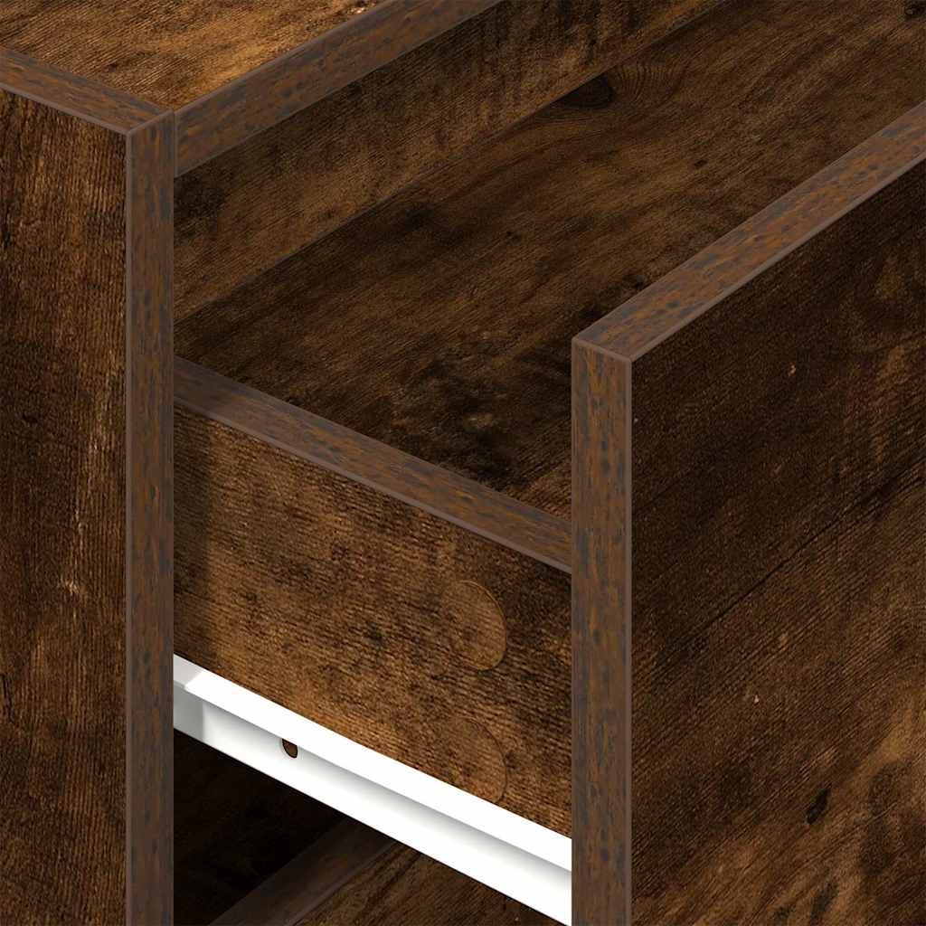 Ormarić s 2 ladice boja hrast 60x31x40 cm konstruirano drvo