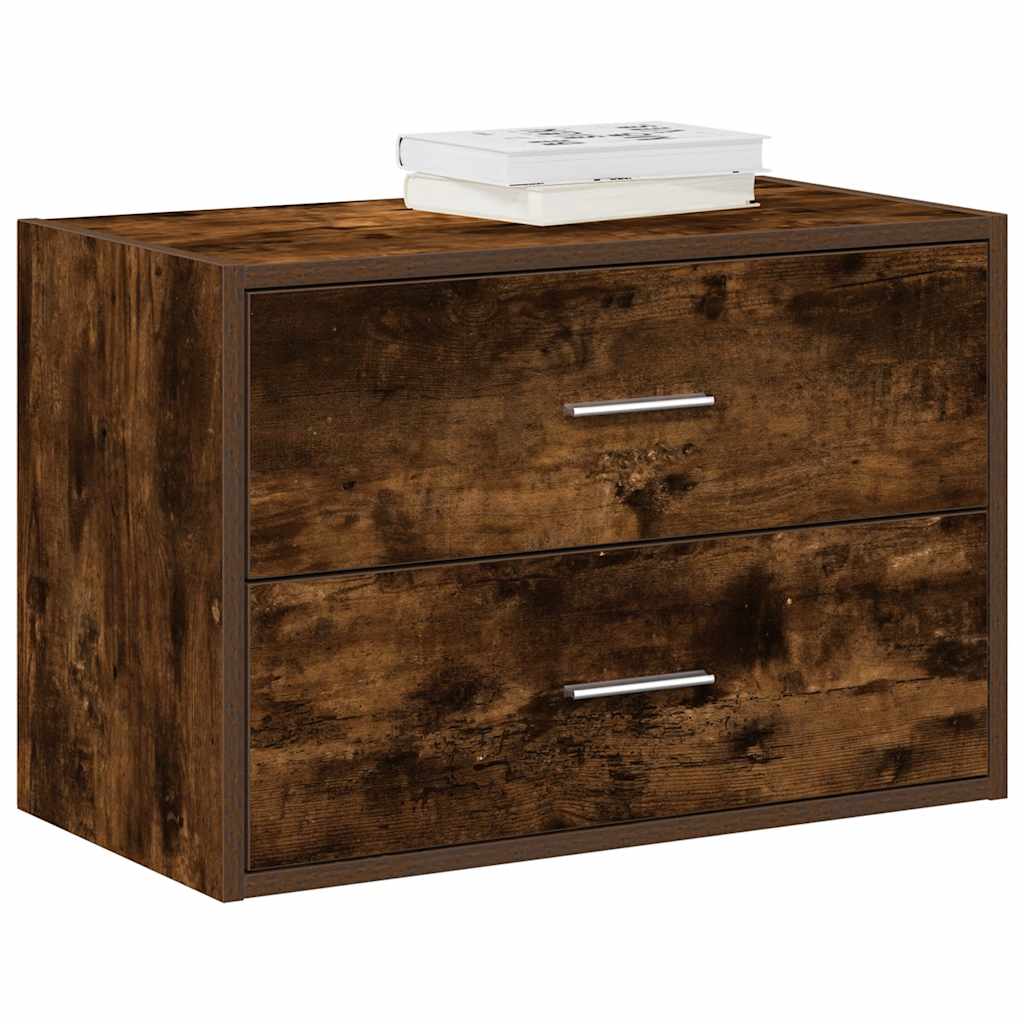 Ormarić s 2 ladice boja hrast 60x31x40 cm konstruirano drvo