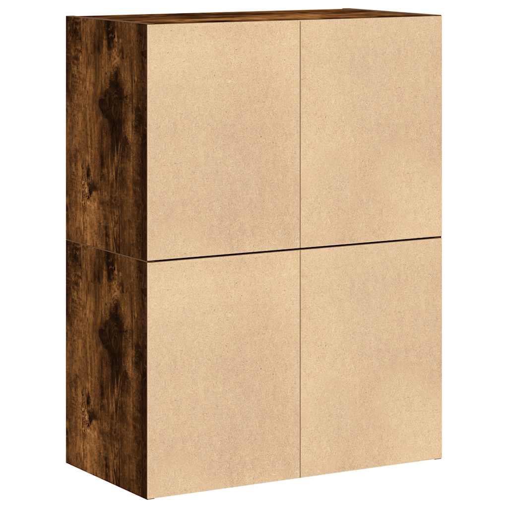 Ormari s 2 ladice 2 kom boja hrast 60x31x40cm konstruirano drvo