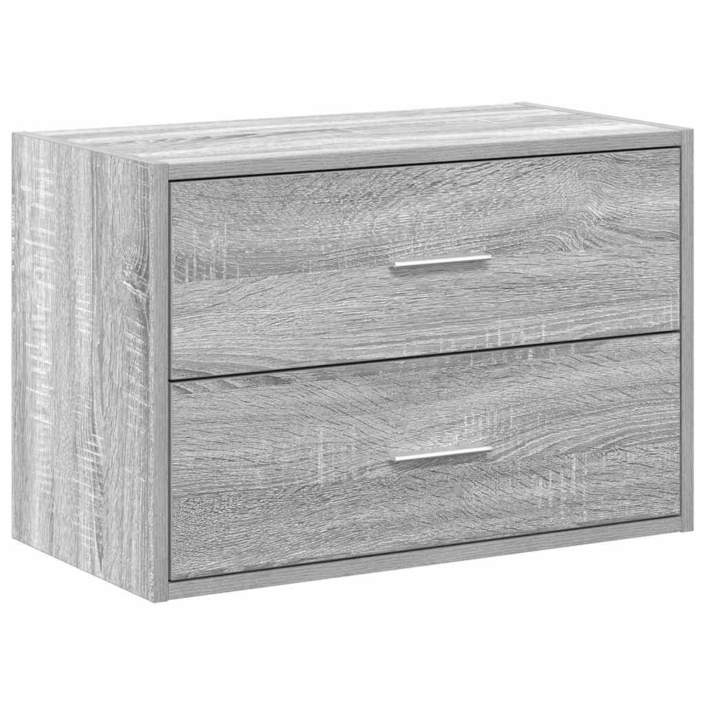 Ormarić s 2 ladice boja hrast 60x31x40 cm konstruirano drvo