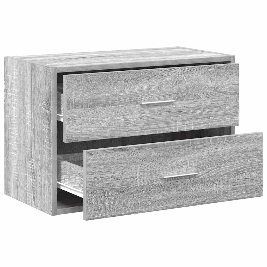 Ormarić s 2 ladice boja hrast 60x31x40 cm konstruirano drvo