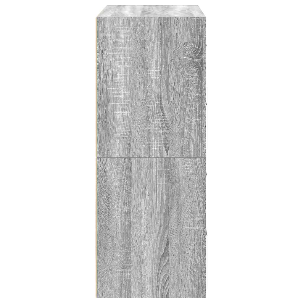 Ormari s 2 ladice 2 kom boja hrast 60x31x40cm konstruirano drvo