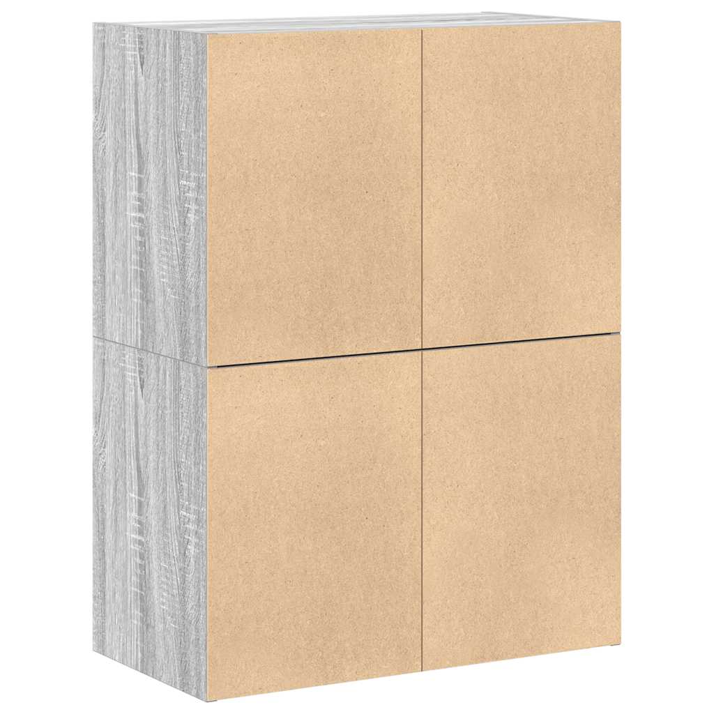 Ormari s 2 ladice 2 kom boja hrast 60x31x40cm konstruirano drvo